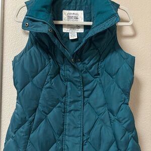 Eddie Bauer Canada Goose Teal Down Vest